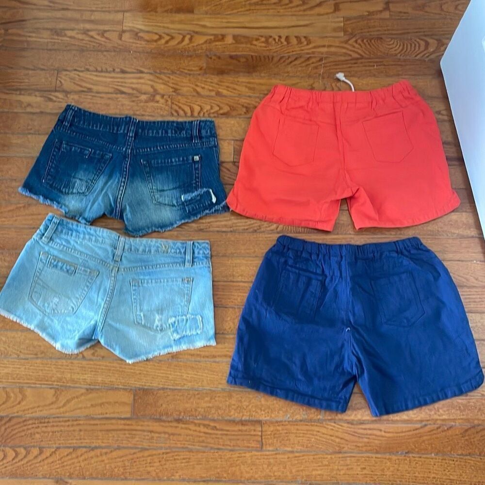 Bullhead bundle denim jeans linen 4 shorts summer pants juniors teens size 3 - Picture 10 of 15